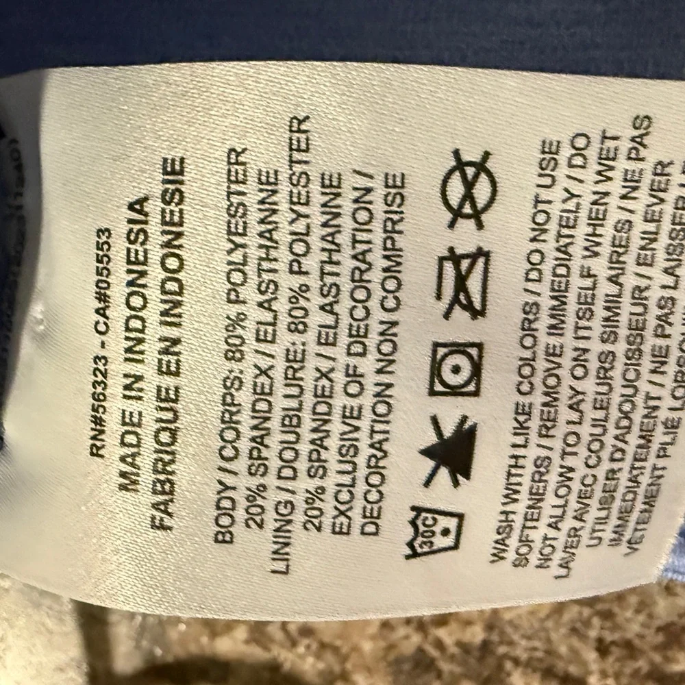 Nike One Dri-FIT Girls’ Leggings 2-Pack — Blue & Gray | Size M (12) - Picture 9 of 10